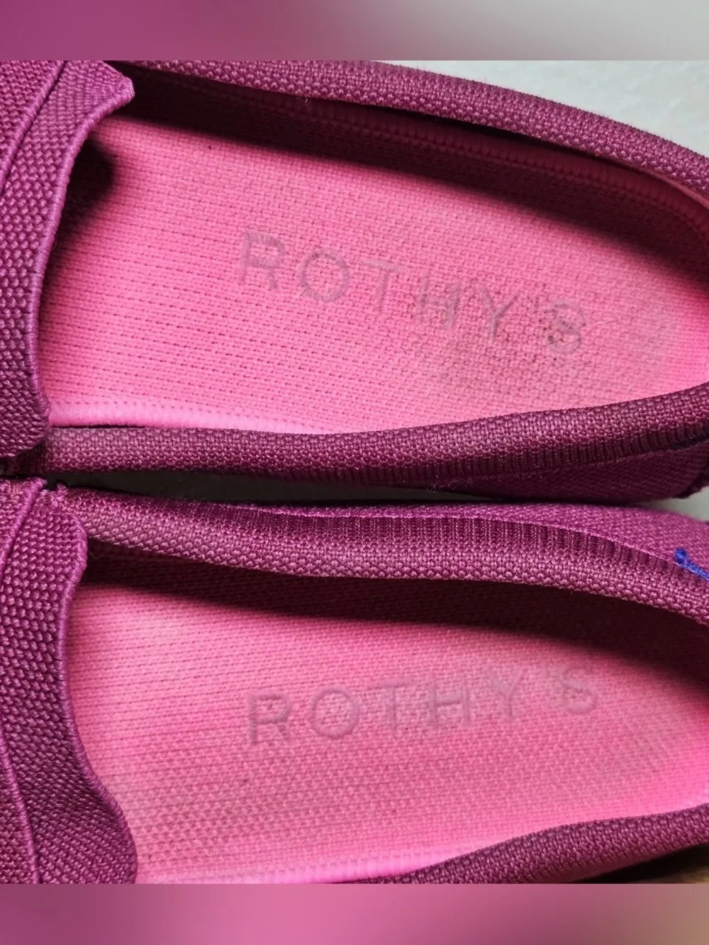 Rothy's Loafer Shoes Women's 10 Pink Knit The Driver Slip-On Round Toe